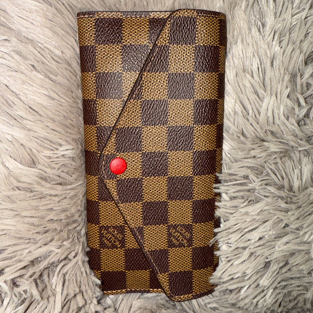 Louis Vuitton Red Textured Wallet